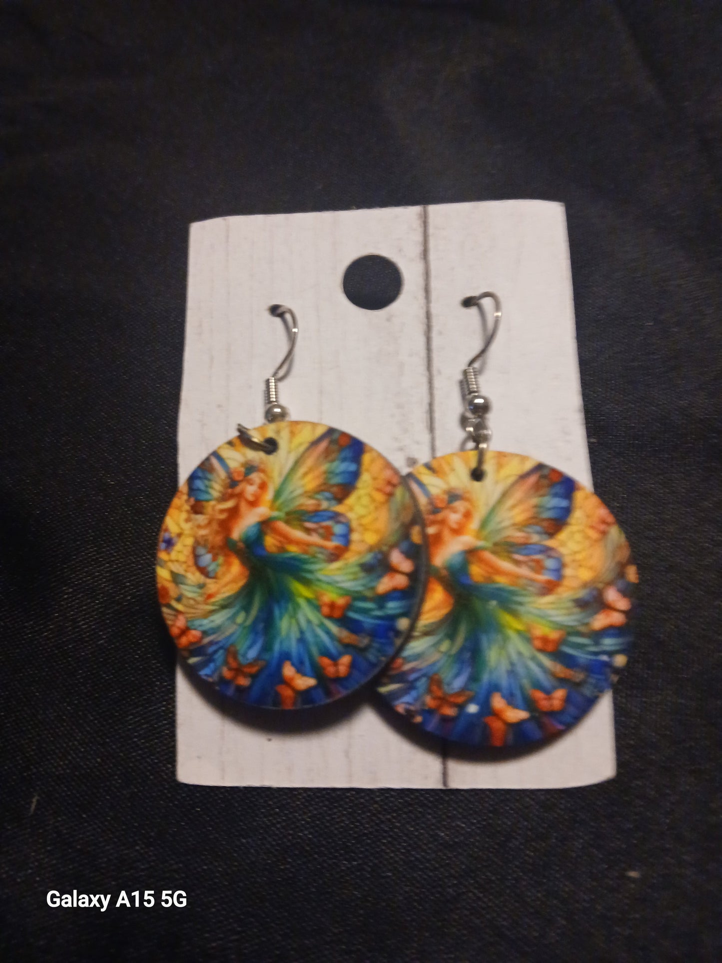 Butterfly Fairy Wooden Earrings