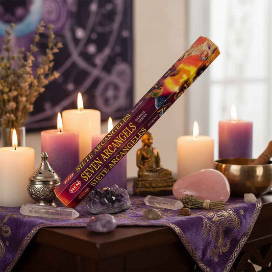 Hem Hexagon 7 Archangels Incense Sticks for Spiritual Cleansing and Meditation